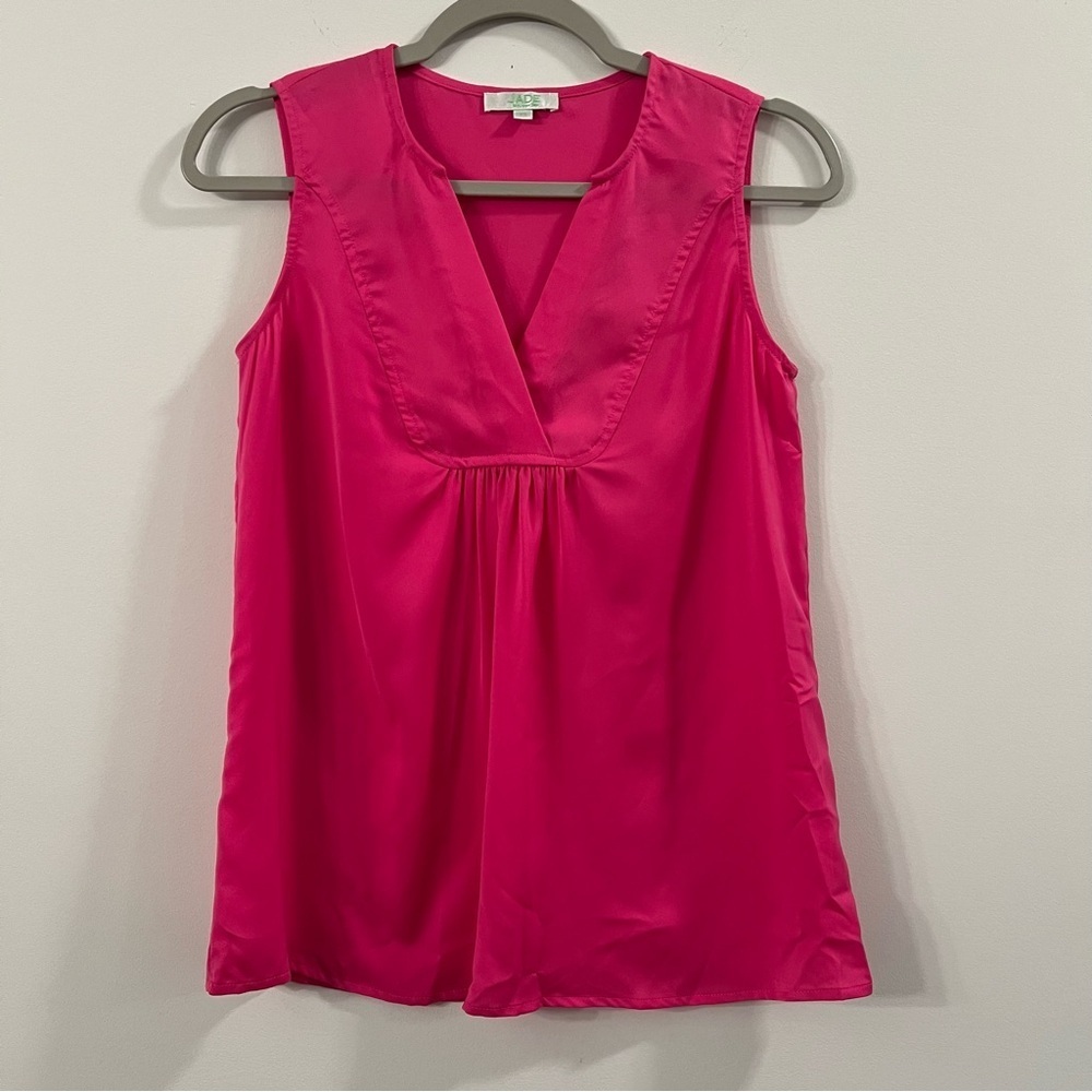 Women’s Jade pink sleeveless career style blouse size XS